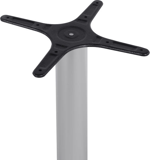 HomeMarkt Tischständer aus Aluminium mit Regulator in Silber Farbe 58x58x68.5cm