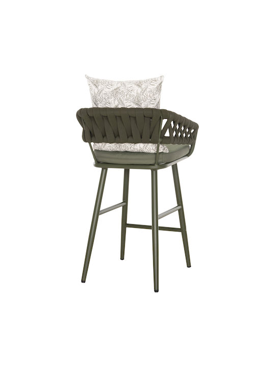 Scaune De Exterior Din Aluminiu Camden Cu Pernă Dark Olive