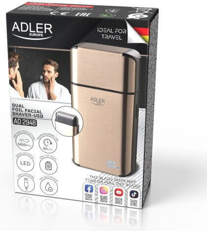 Adler AD 2948 Фолиева Самобръсначка За Лице Акумулаторна
