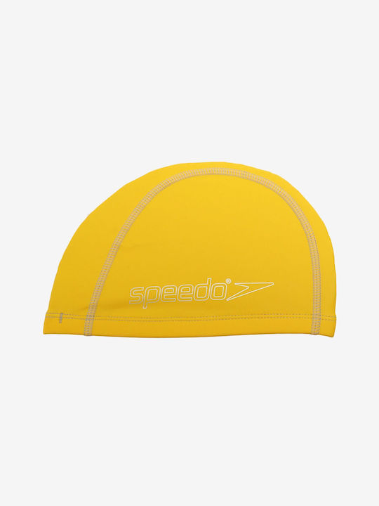 Speedo Pace Cap Polyester Kids Swimming Cap Yellow