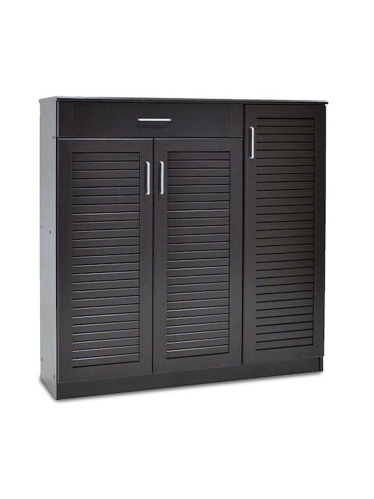 Ξύλινη Παπουτσοθήκη Sante με 11 Ράφια Wenge Μ120xΠ37xΥ123cm
