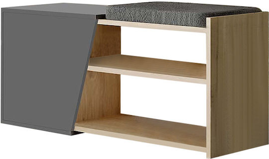 Ξύλινη Fiona με 2 Ράφια 104x37x47cm Ξύλινη Fiona με 2 Ράφια 104x37x47cm