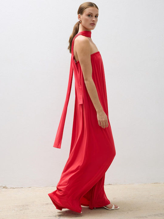 Sommer Maxi Kleid Rot