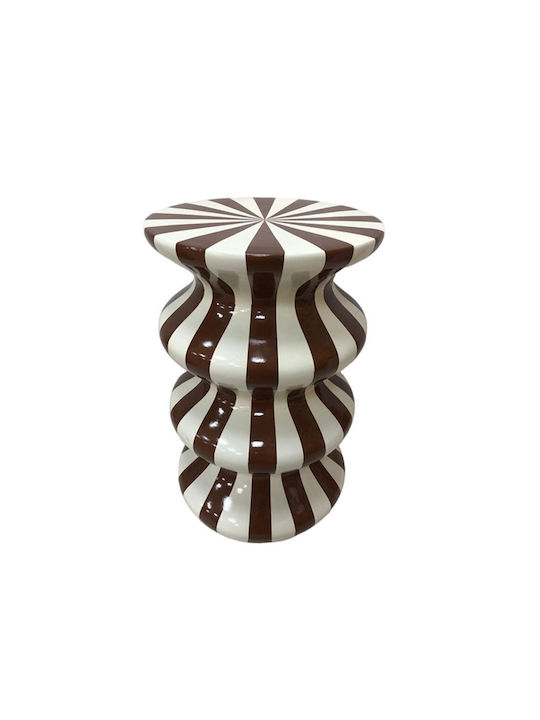 Βοηθητικό Τραπεζάκι Dulce Cream Mocca Μ35xΠ35xΥ55εκ.
