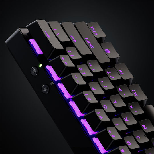 Logitech PRO X 60 Ασύρματο Οπτικό Gaming Πληκτρολόγιο 60% με GX Brown διακόπτες και RGB φωτισμό (International English)