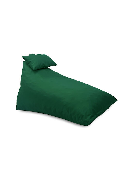 Πουφ Μαξιλάρα Αδιάβροχη Green 130x100x80cm