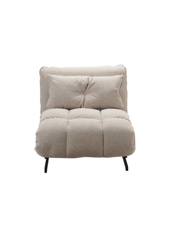 Tessera Sessel Bett Taupe 86x86x83cm