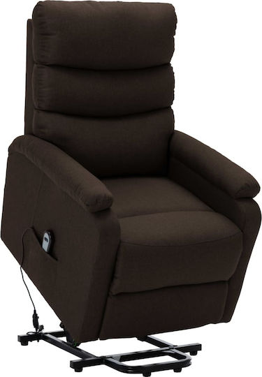 Relaxsessel mit Fußhocker Dark Brown 74x90.5x100cm