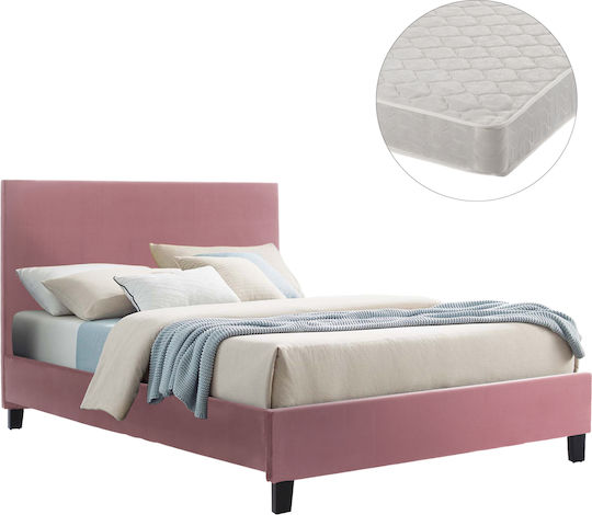 Becca Κρεβάτι Διπλό για Στρώμα 150x200cm Σάπιο Μήλο Becca Κρεβάτι Διπλό για Στρώμα 150x200cm Σάπιο Μήλο