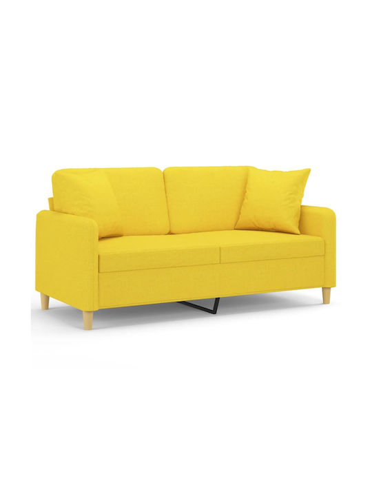 Cu două locuri Canapea Galben 158x77x80cm.
