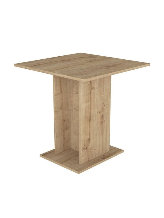 Allos Τετράγωνο Τραπέζι Τραπεζαρίας Ξύλινο Sapphire Oak 75x75x77εκ.