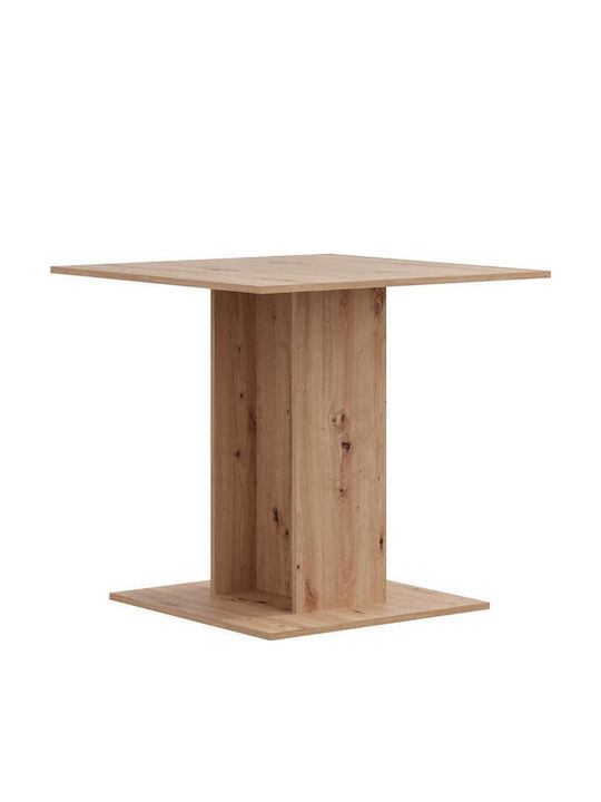 Capua Dining Table Wooden Artisan Oak 80x80x76cm