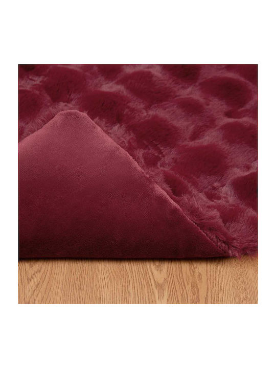 vidaXL Pelzige Decke Übergröße 240x270cm Basilikum Rot