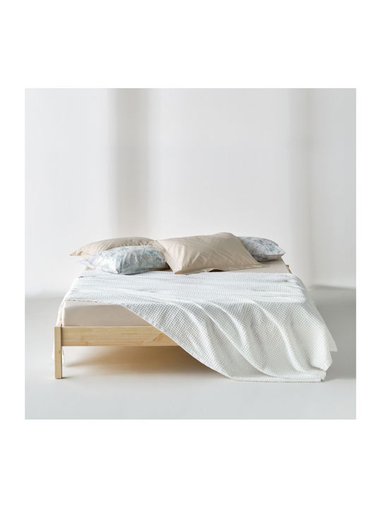 Kentia Cecilia Κουβέρτα Πικέ King Size 260x240εκ. Λευκή
