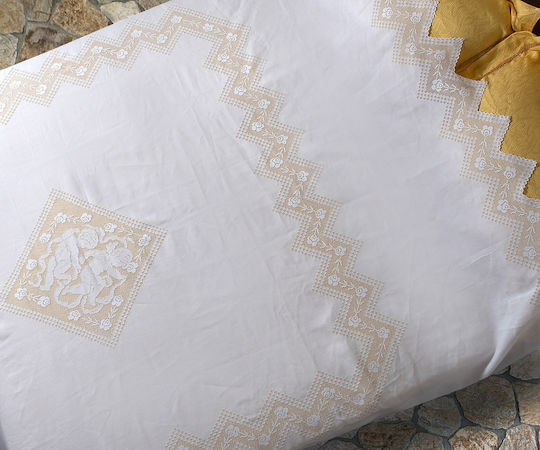Silk Fashion 274 King Size 260x280 cm Albă Silk Fashion 274 King Size 260x280 cm Albă