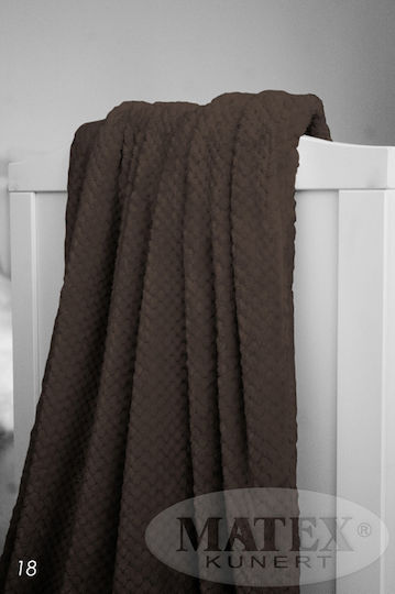Matex Single Blanket 150x200cm Brown Matex Single Blanket 150x200cm Brown