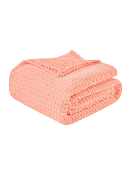 Emme Pelzige Decke Einzeln 150x200cm Rosa