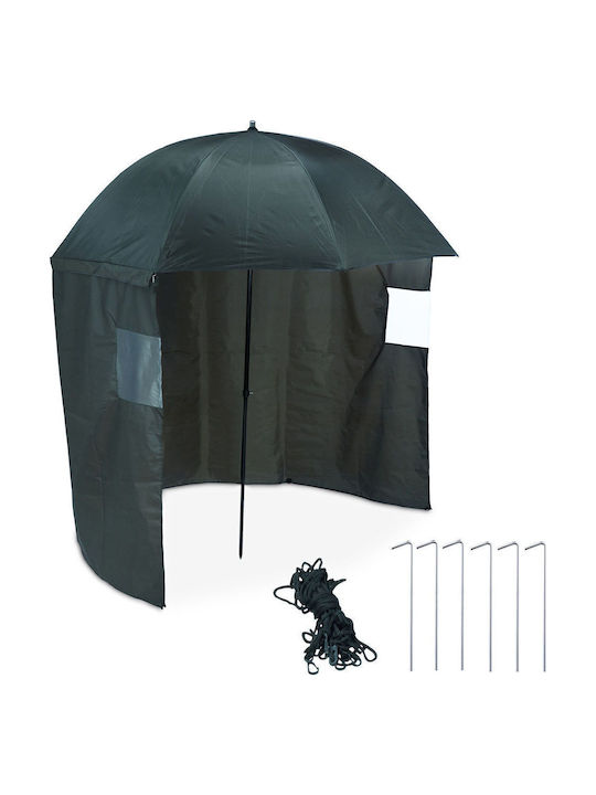 Umbrelă Rotundă Din Aluminiu Verde Φ2.16xÎ1.75m