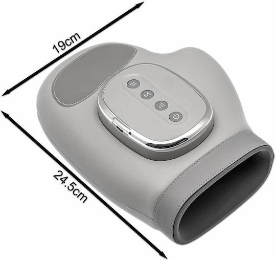Rechargeable Massage Glove for Hands with Heating Function Grey