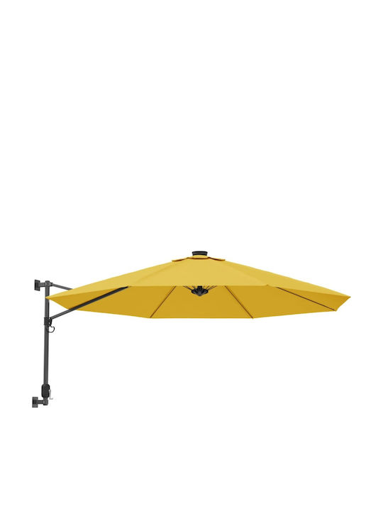 Umbrelă De Perete Rotundă Din Aluminiu Galbenă Φ2.9m