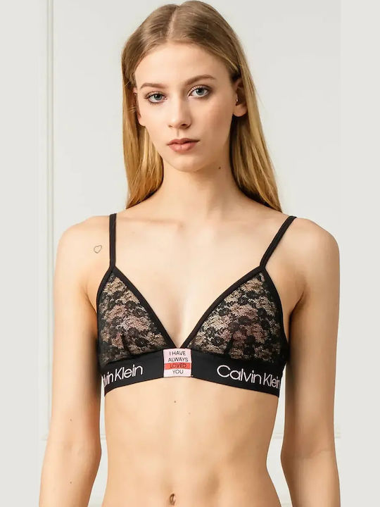 Calvin Klein Бралет Бра F5670-bk-xs 31-22 Кант Прозрачен Xs Черен