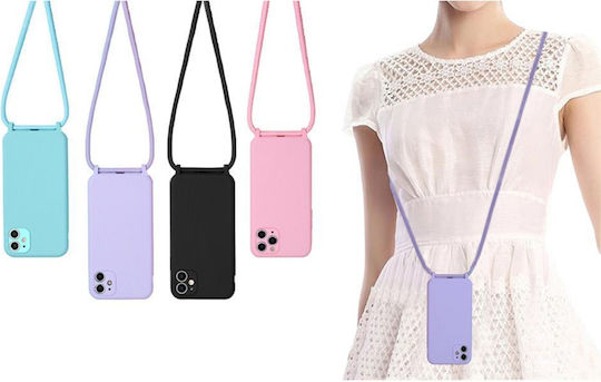 Sonique CarryHang Задна корица Силикон 0.5мм с Каишка Бордо (Galaxy S20)