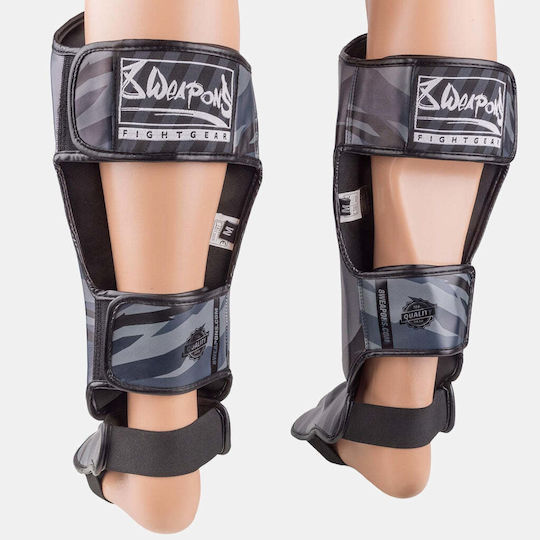 8 Weapons Adults Grey Shin Guards