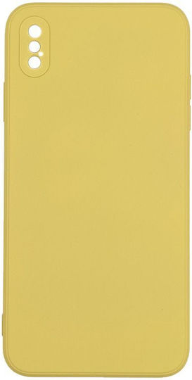 Sonique Liquid Back Cover Silicone Yellow (iPhone XS Max)