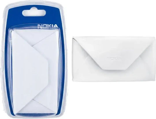 Nokia Back Cover Δερμάτινο Λευκό
