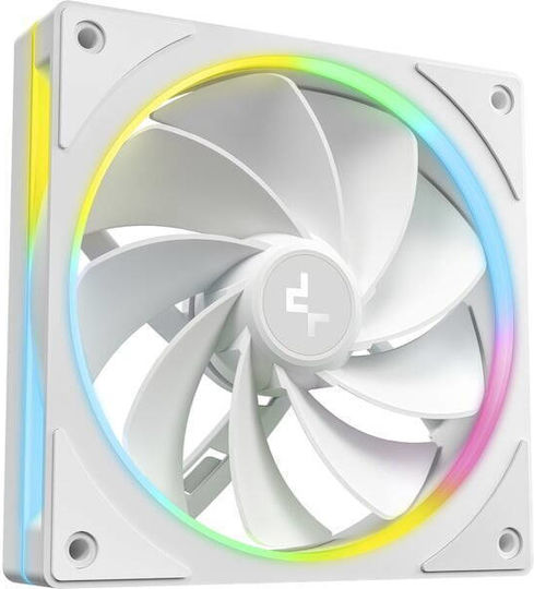 Deepcool FL12R SE WH 3в1 Вентилатор за кутия 120mm (1900rpm / 50.74cfm) с ARGB Осветление и Свързване 4-изводна ШИМ 3бр Бял