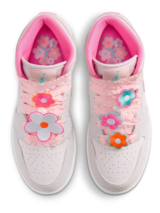Air  1 Mid Kids Sports Shoes Running Pink