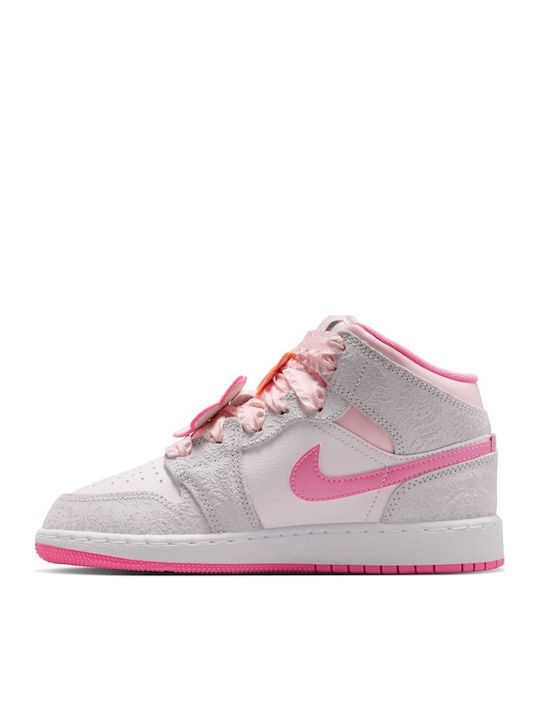 Air  1 Mid Kids Sports Shoes Running Pink