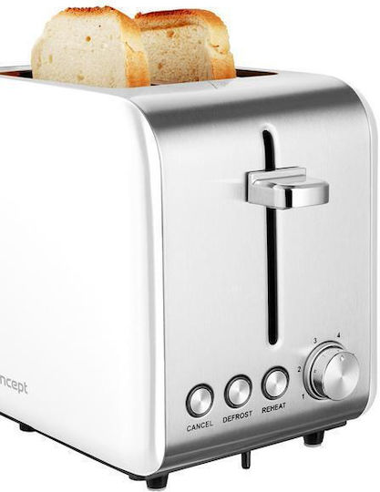 Concept Toaster 2 Schlitze Weiße