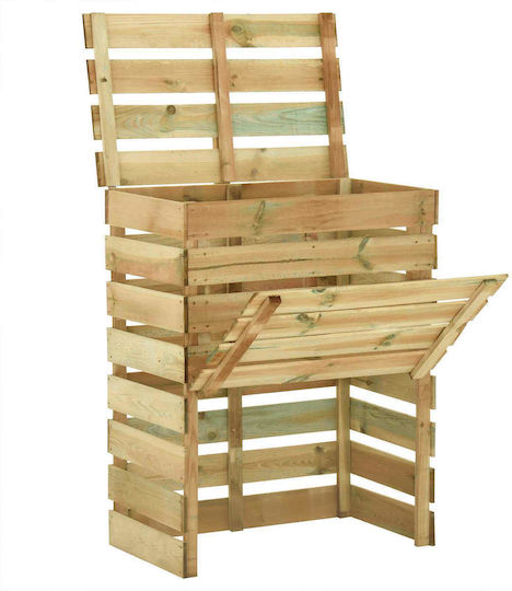 Hölzernes Außenbereich-Hocker Grün 110x58x113cm