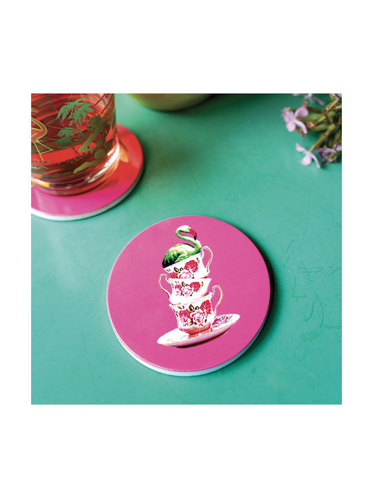 Flamingo Ceramic Coaster 4 Pieces