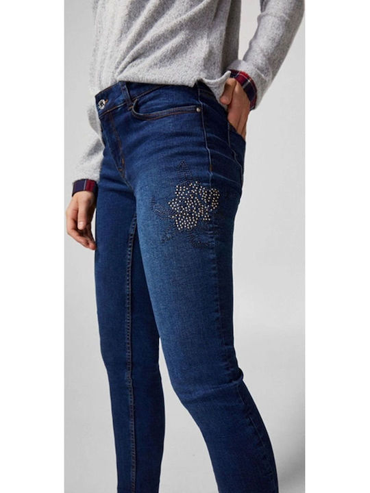 Дамско дънково панталон в Skinny Кройка