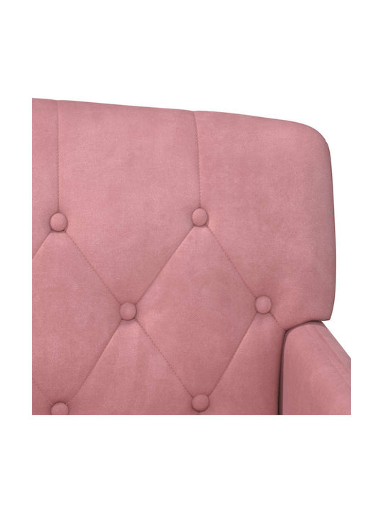 Doppelsitzer Samt Rosa 111x65x79cm