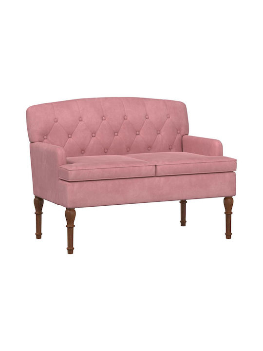 Doppelsitzer Samt Rosa 111x65x79cm
