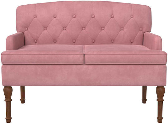 Doppelsitzer Samt Rosa 111x65x79cm