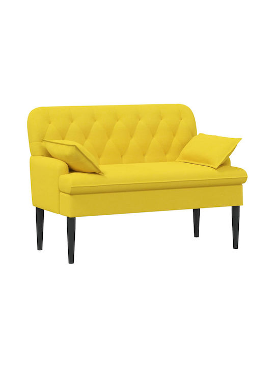 Canapea Cu Două Locuri Deschisă Galben Deschis 111x68x80cm
