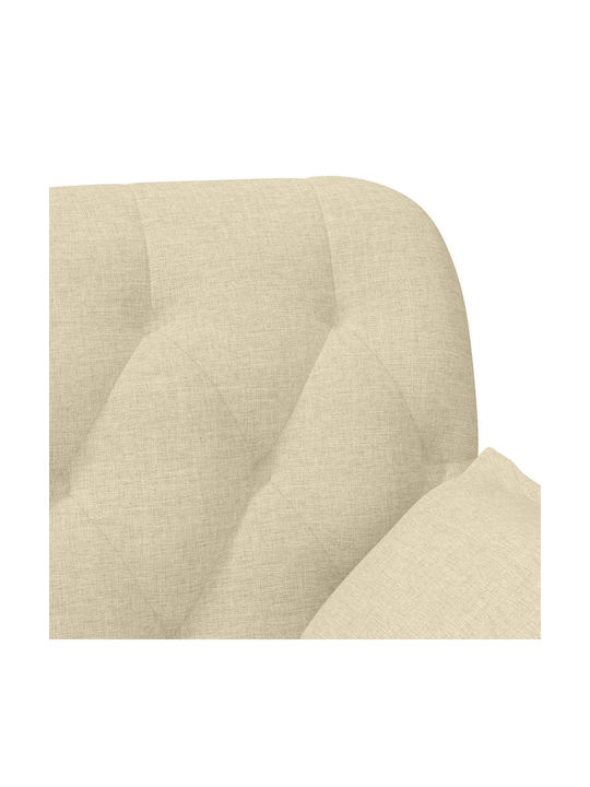 Two-Seater Couch Cream 111x68x80 cm