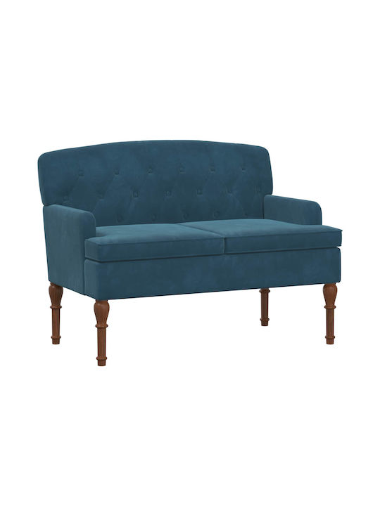 Doppelsitzer Samt Blau 111x65x79cm