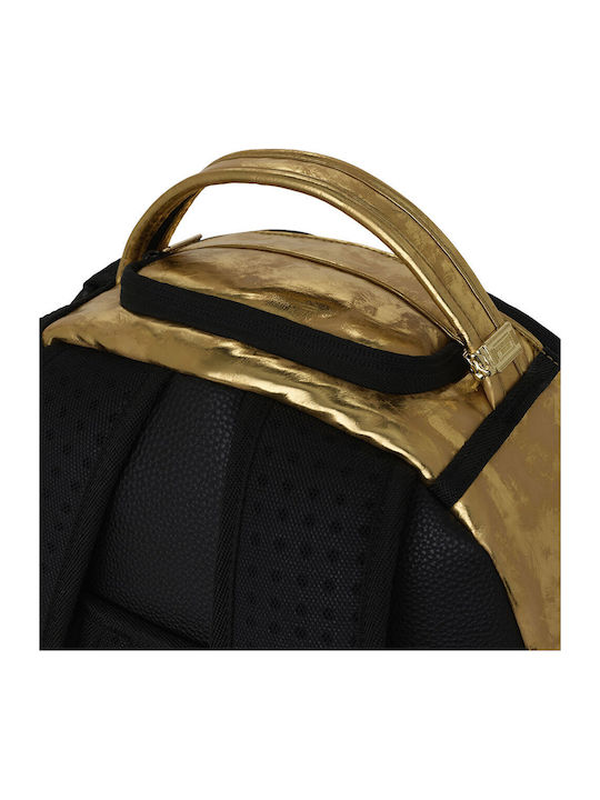 Sprayground Gold Weathered Backpack