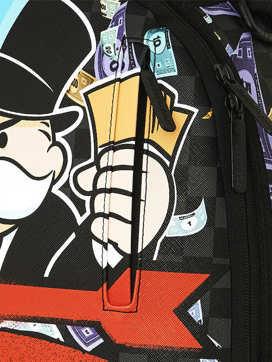 Sprayground Monopoly Go Sharkmouth Stencil School Backpack Junior High-High School Multicolour 29 x 15 x 45cm 2026