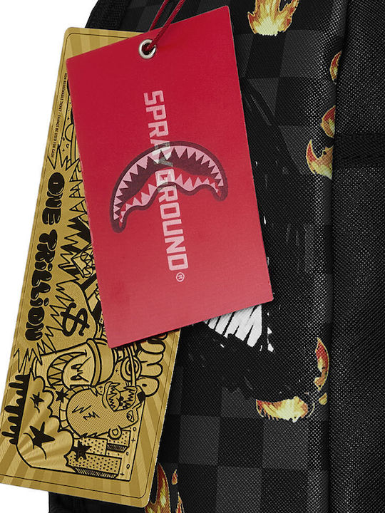 Scribble Fire Check Σχολική Τσάντα Πλάτης B8730