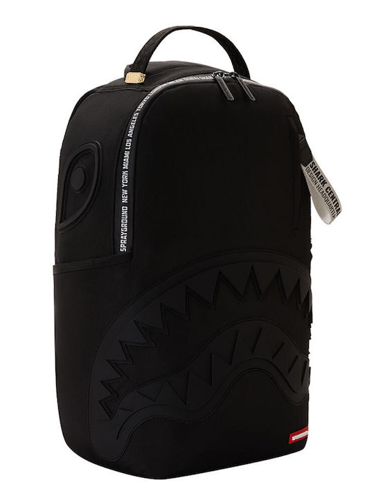 Shark Central Printed Zip Σχολική Τσάντα Πλάτης Μαύρη B9587