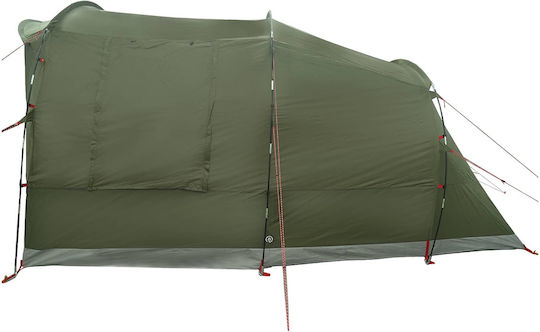 vidaXL Campingzelt Tunnel Khaki 4 Jahreszeiten 400x260x200cm