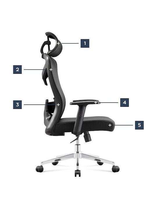 Mark Adler Office Chair with Adjustable Arms Black