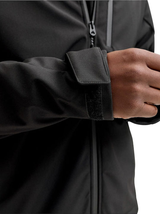 Winter Jacket Softshell Waterproof and Windproof Black