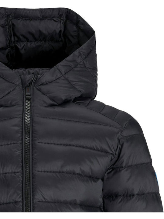 Jack & Jones Kids Quilted Jacket with Hood Black